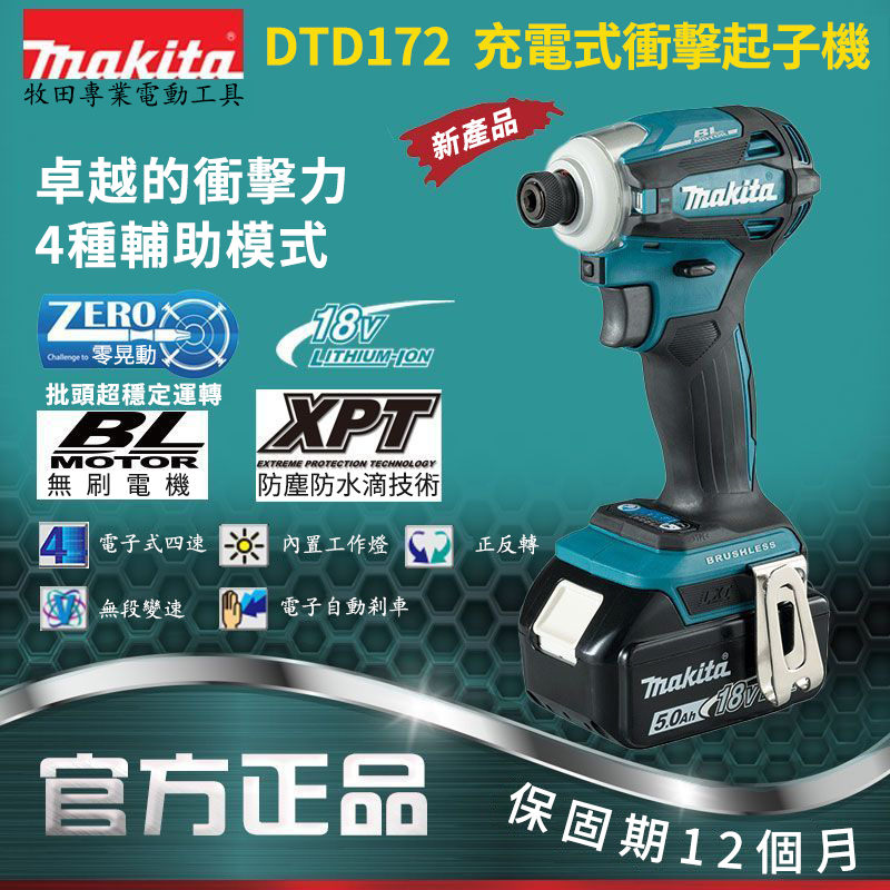 日本東京五金工具展【特價500組】MAKITA 牧田18V鋰電無刷衝擊起子機 強勁動力 不滿意包退換